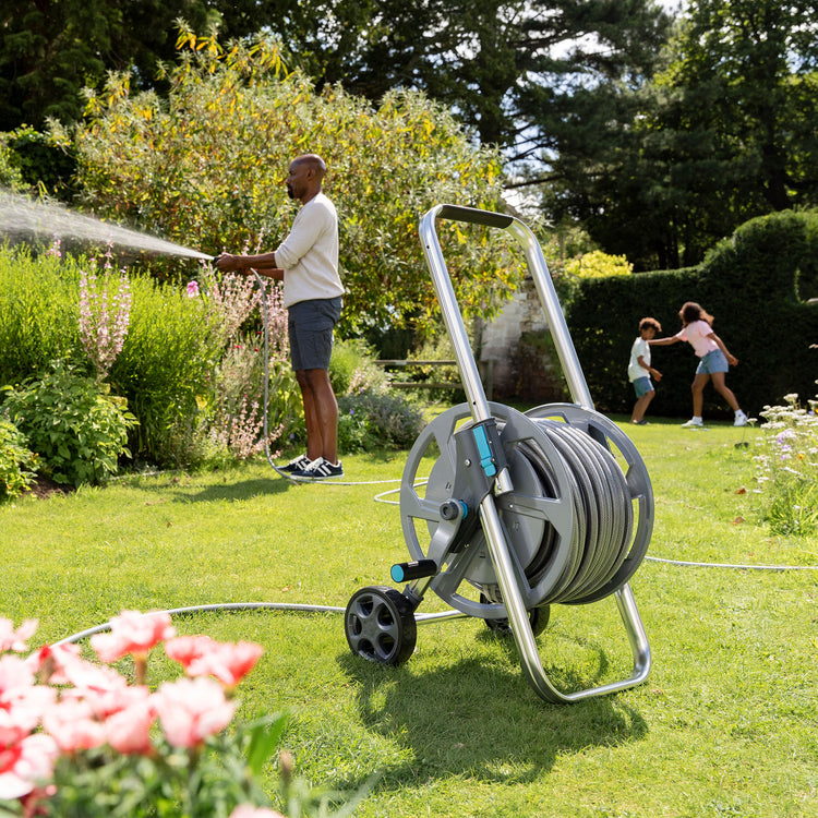 FloPro Heavy Duty Metal Hose Cart