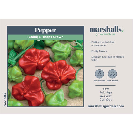 Chilli Pepper Seeds 'Bishops Crown' 