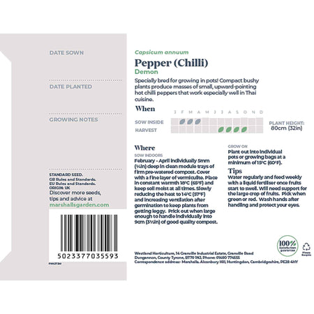 Chilli Seeds 'Demon'
