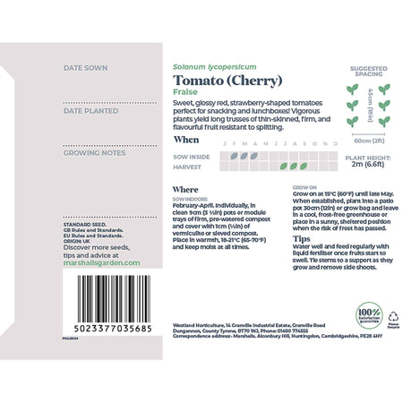 Tomato Seeds 'Fraise'