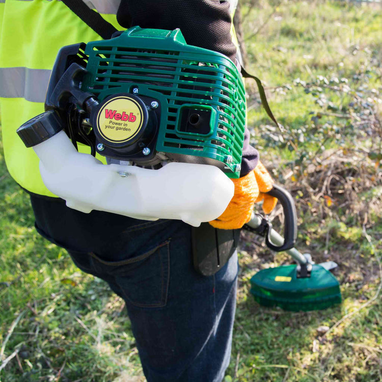Webb 26cc Straight Shaft Loop Handled Petrol Brushcutter 25cm