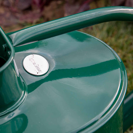 Kent & Stowe Long Reach Metal Watering Can 9L Forest Green