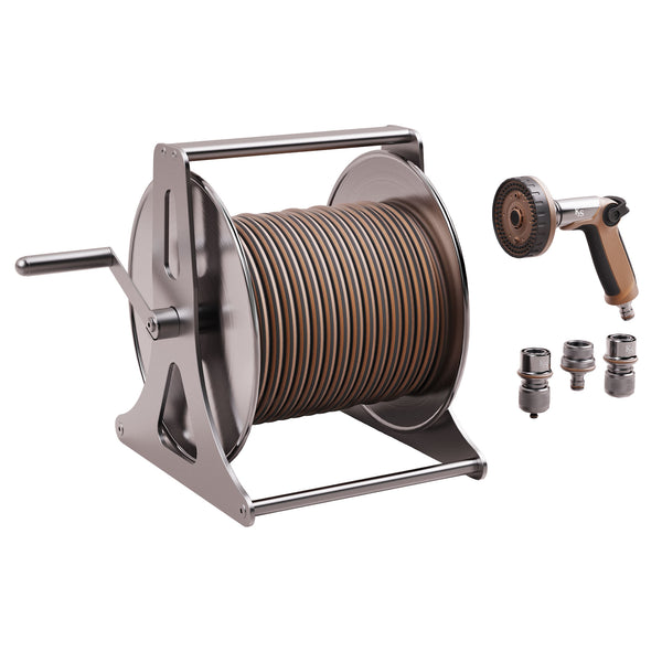 Kent & Stowe Metal Hose Reel Set 30m