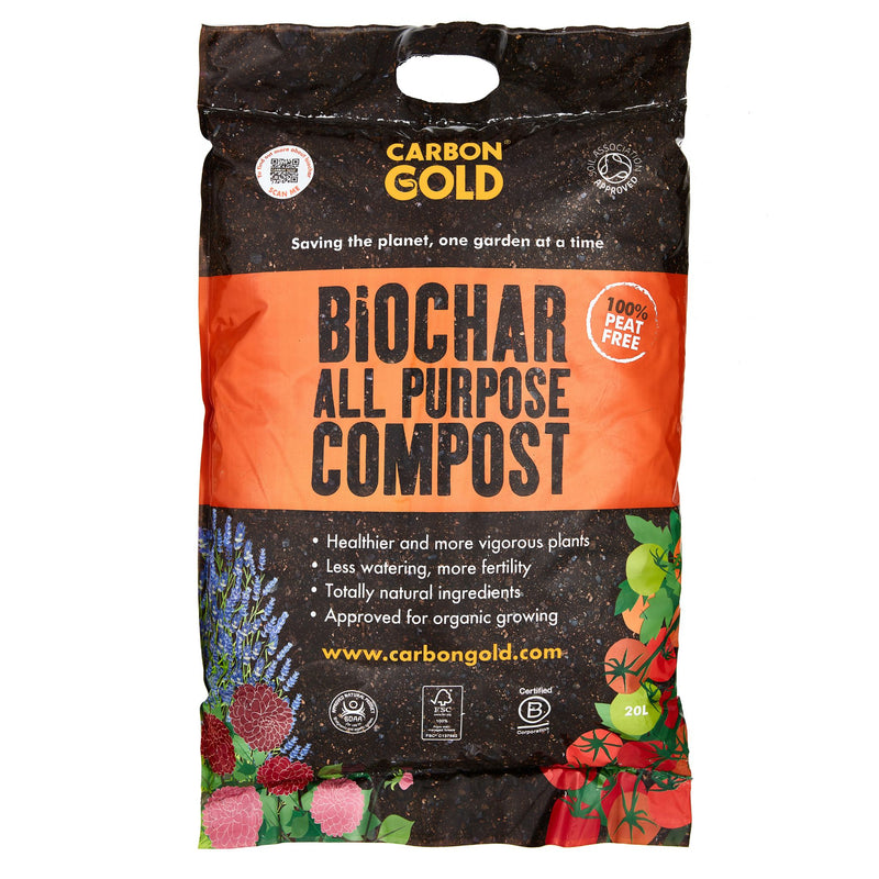 Carbon Gold Biochar All Purpose Peat-Free Compost