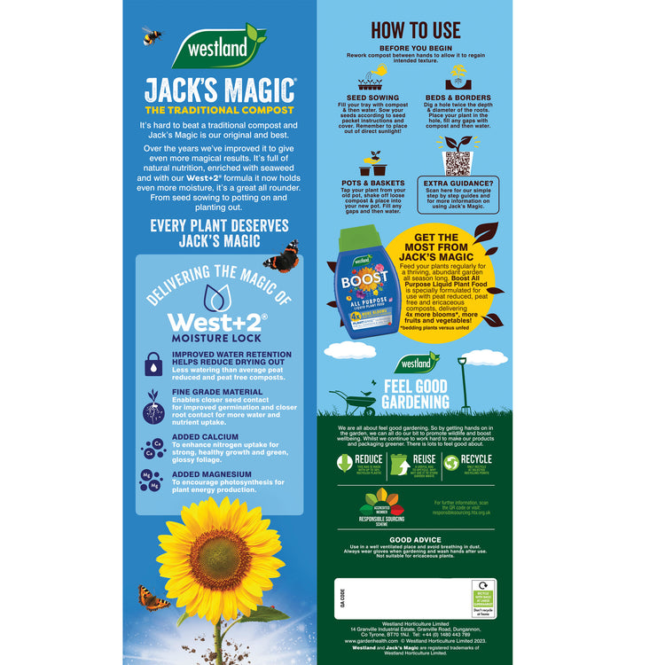 Westland Jack's Magic All-Purpose Compost 50L