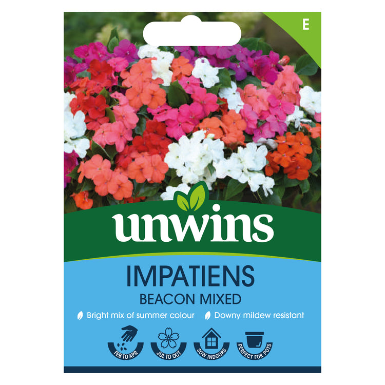 Impatiens Seeds 'Beacon Mixed'
