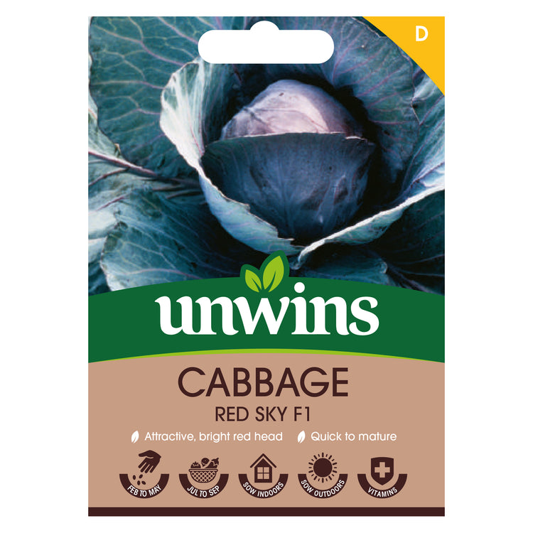 Cabbage Seeds 'Red Sky' F1