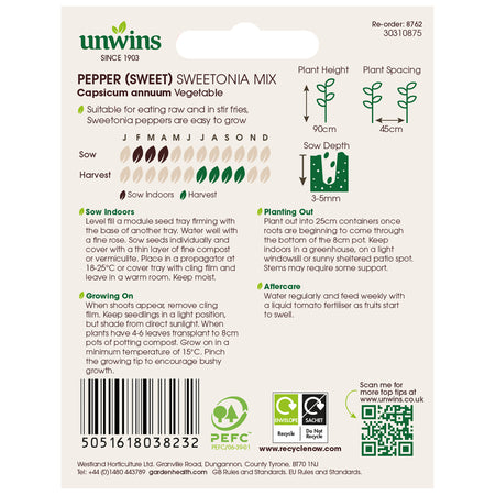 Pepper Seeds 'Sweet Sweetonia Mix'