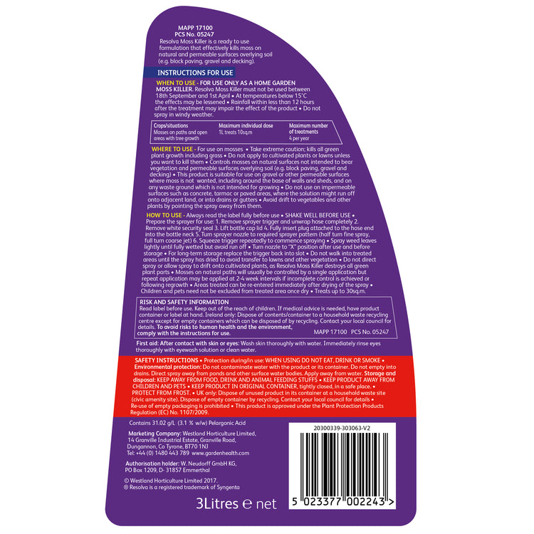Resolva Moss Killer Spray