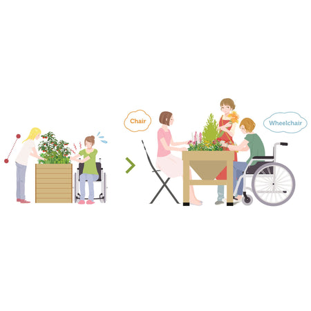 VegTrug Medium Wooden Patio Planter 1.8m
