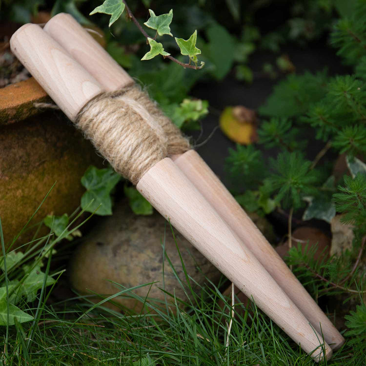 Wooden Garden Line Stakes Set of 2