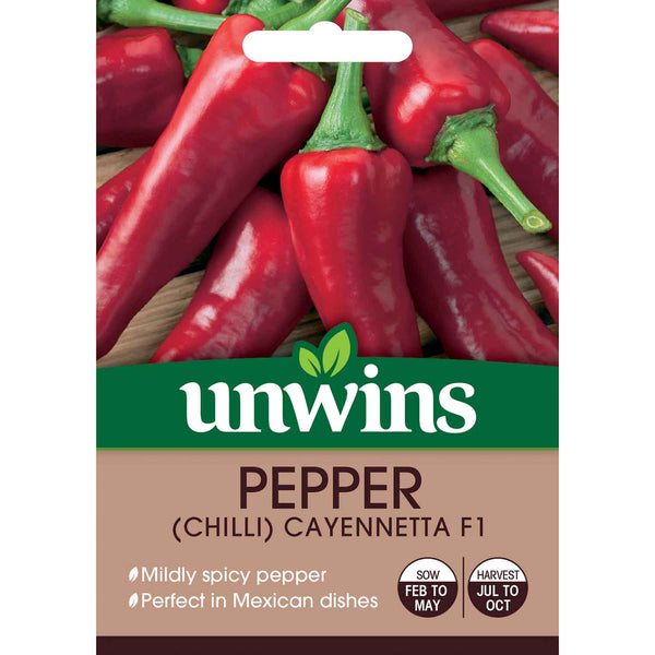 Chilli Pepper Seeds 'Cayennetta' F1