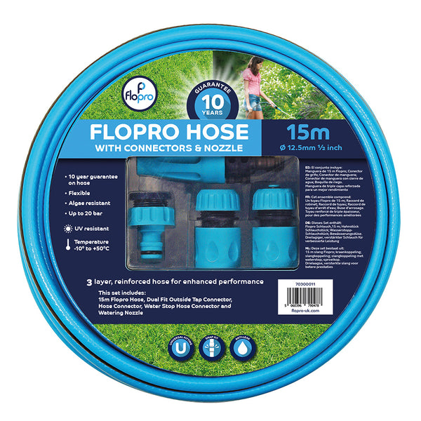 FloPro 15m Hose with Connector Set