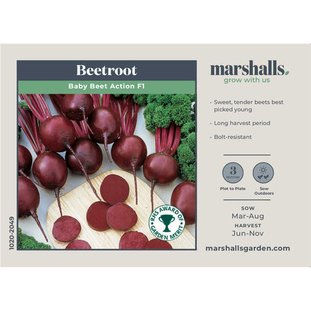 Beetroot Seeds 'Baby Beet Action' F1